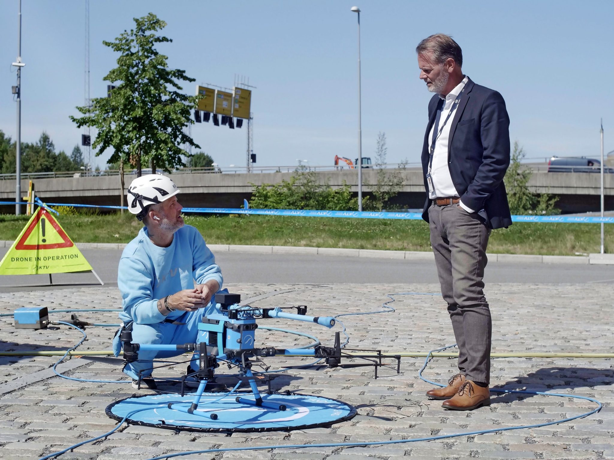 KTV Working Drone and ISS