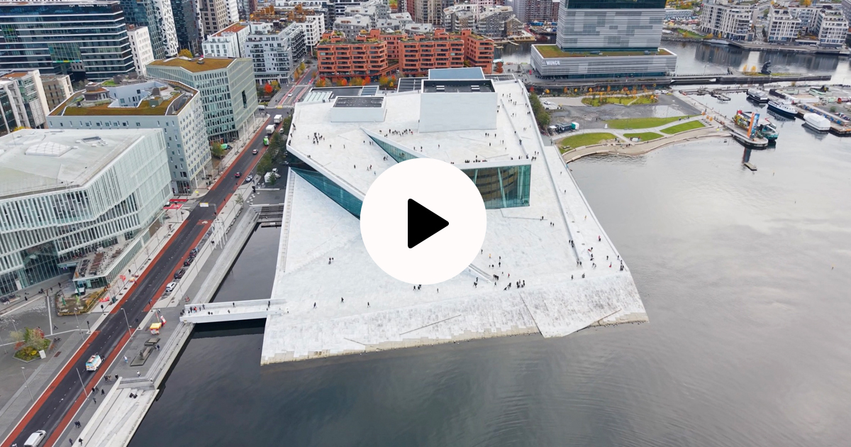 KTV Working Drone at the Norwegian Opera House