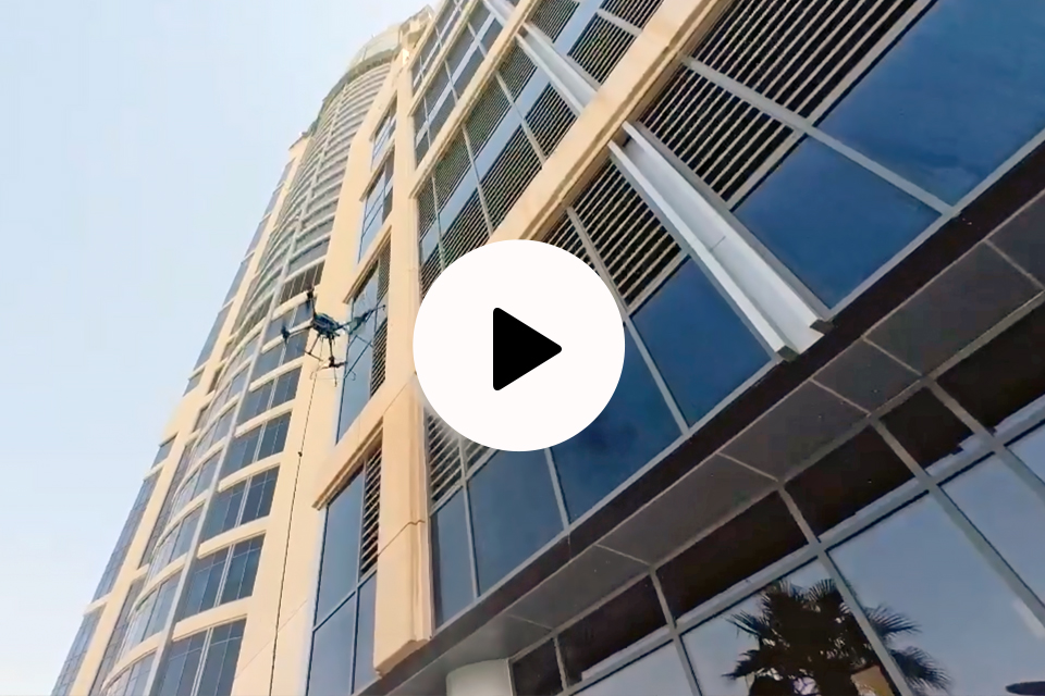 KTV Working Drone Qatar signs the world's largest drone cleaning contract